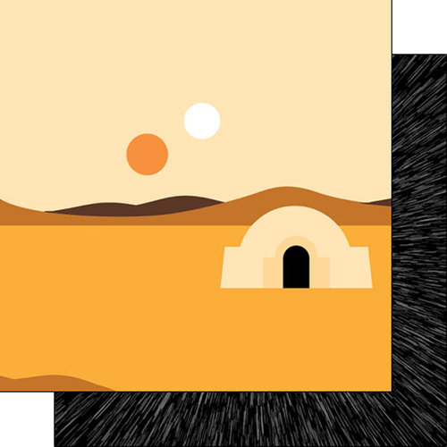 Scrapbook Customs - Inspired By Collection - 12 x 12 Double Sided Paper - Space Adventure - Travel