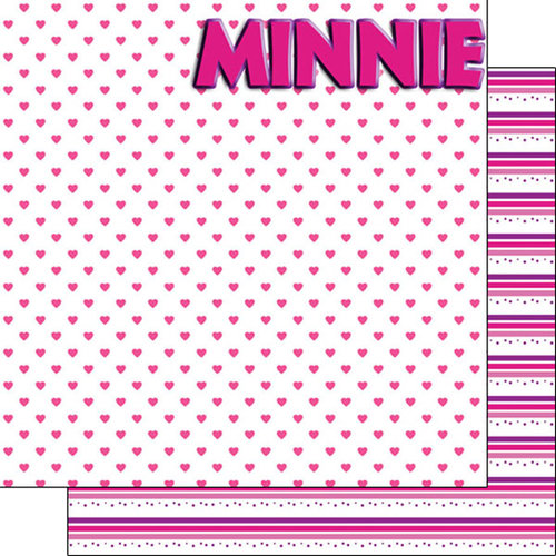 Scrapbook Customs - Inspired By Collection - 12 x 12 Double Sided Paper - Magical Mouse Girl - Left