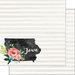 Scrapbook Customs - 12 x 12 Double Sided Paper - Iowa Watercolor