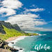 Scrapbook Customs - 12 x 12 Paper - Hawaii Coast - Left Watercolor
