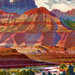 Scrapbook Customs - 12 x 12 Paper - Grand Canyon - Right Watercolor