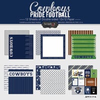 Scrapbook Customs - Football Collection - 12 x 12 Paper Pack - Cowboys Pride