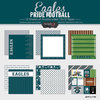 Scrapbook Customs - Football Collection - 12 x 12 Paper Pack - Eagles Pride