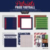 Scrapbook Customs - Football Collection - 12 x 12 Paper Pack - Patriots Pride