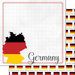Scrapbook Customs - Adventure Collection - 12 x 12 Double Sided Paper - Germany Border