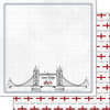 Scrapbook Customs - Adventure Collection - 12 x 12 Double Sided Paper - London Tower Bridge
