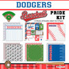 Scrapbook Customs - Baseball Collection - 12 x 12 Paper Pack - Dodgers Pride