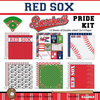 Scrapbook Customs - Baseball Collection - 12 x 12 Paper Pack - Red Sox Pride