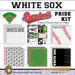 Scrapbook Customs - Baseball - 12 x 12 Paper Pack - White Sox Pride