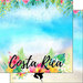 Scrapbook Customs - World Collection - Costa Rica - 12 x 12 Double Sided Paper - Getaway