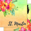 Scrapbook Customs - World Collection - St. Martin - 12 x 12 Double Sided Paper - Getaway