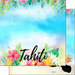 Scrapbook Customs - World Collection - Tahiti - 12 x 12 Double Sided Paper - Getaway
