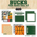 Scrapbook Customs - Basketball - 12 x 12 Paper Pack - Bucks Pride