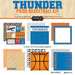 Scrapbook Customs - Basketball - 12 x 12 Paper Pack - Thunder Pride