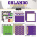 Scrapbook Customs - Soccer - 12 x 12 Paper Pack - Orlando Pride