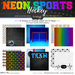 Scrapbook Customs - Neon Sports Collection - Hockey - 12 x 12 Paper Pack