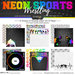 Scrapbook Customs - Neon Sports Collection - 12 x 12 Paper Pack - Wrestling