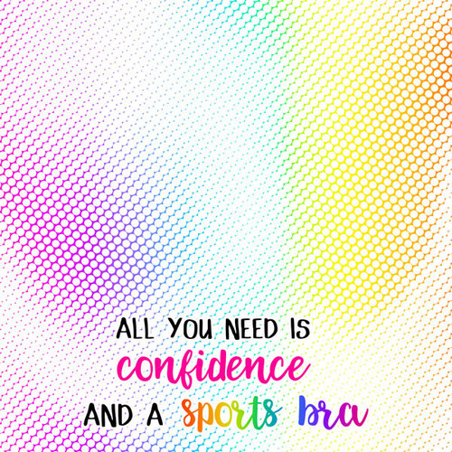 Scrapbook Customs - Neon Sport Quotes Collection - 12 x 12 Paper - Confidence