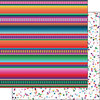 Scrapbook Customs - Celebrations Collection - 12 x 12 Double Sided Paper - Fiesta Blanket and Confetti