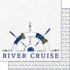 Scrapbook Customs - 12 x 12 Double Sided Paper - River Cruise - Watercolor
