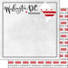 Scrapbook Customs - Adventure Collection - 12 x 12 Double Sided Paper - Washington DC Adventure Flag