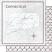 Scrapbook Customs - Adventure Collection - 12 x 12 Double Sided Paper - Adventure Map - Connecticut