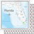Scrapbook Customs - Adventure Collection - 12 x 12 Double Sided Paper - Florida Adventure Map