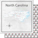 Scrapbook Customs - Adventure Collection - 12 x 12 Double Sided Paper - North Carolina Adventure Map