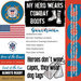 Scrapbook Customs - Military Collection - 12 x 12 Paper - Coast Guard - Tags