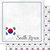 Scrapbook Customs - South Korea Adventure Collection - 12 x 12 Double Sided Paper - Adventure Border - South Korea
