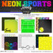 Scrapbook Customs - Neon Sports Collection - 12 x 12 Paper Pack - Tennis