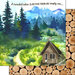 Scrapbook Customs - United States National Parks Collection - 12 x 12 Double Sided Paper - Cabin and Wood Rounds
