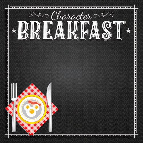 Scrapbook Customs - Magical Collection - 12 x 12 Double Sided Paper - Character Breakfast Plate