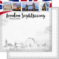 Scrapbook Customs - Sights Collection - 12 x 12 Double Sided Paper - London City
