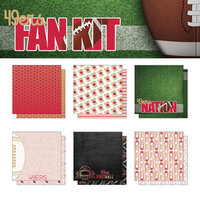 Scrapbook Customs - Football Fan Collection - 12 x 12 Collection Kit - 49ers