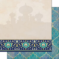 Scrapbook Customs - Inspired By Collection - 12 x12 Double Sided Paper - Arabian Princess