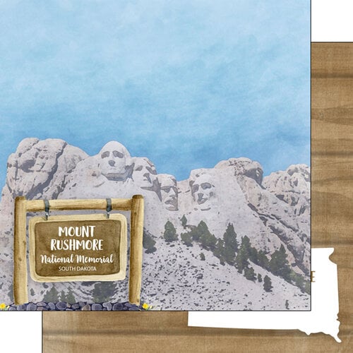 Scrapbook Customs America the Beautiful Mount Rushmore National