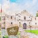 Scrapbook Customs - America the Beautiful Collection - 12 x 12 Double Sided Paper - The Alamo World Heritage Site