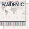 Scrapbook Customs - Covid-19 Collection - 12 x 12 Double Sided Paper - Pandemic Title