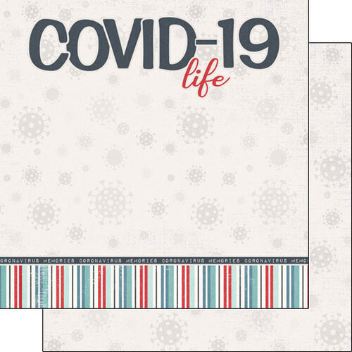 Scrapbook Customs - Covid-19 Collection - 12 x 12 Double Sided Paper - Life Title