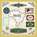 Scrapbook Customs - World Collection - 12 x 12 Laser Cut Chipboard Pieces - Brazil