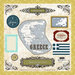 Scrapbook Customs - World Collection - 12 x 12 Laser Cut Chipboard Pieces - Greece