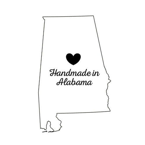 Scrapbook Customs - State Sightseeing Collection - Rubber Stamp - Handmade In - Alabama