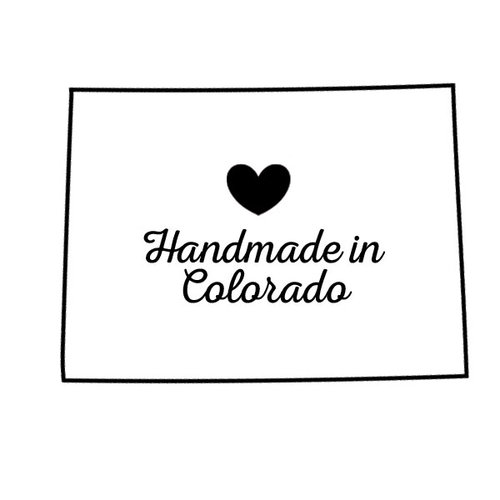 Scrapbook Customs - State Sightseeing Collection - Rubber Stamp - Handmade In - Colorado