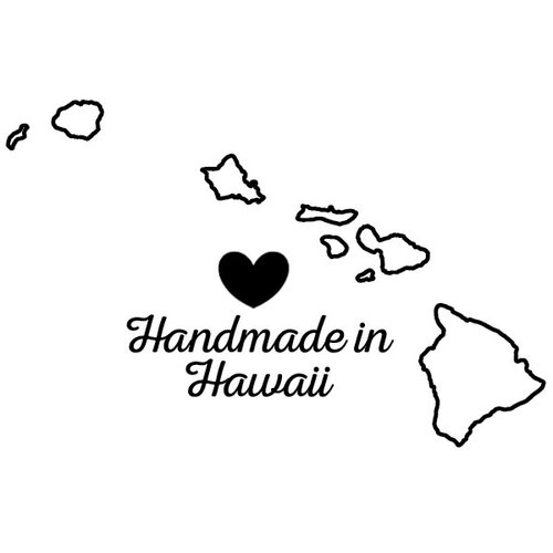 Scrapbook Customs - State Sightseeing Collection - Rubber Stamp - Handmade In - Hawaii