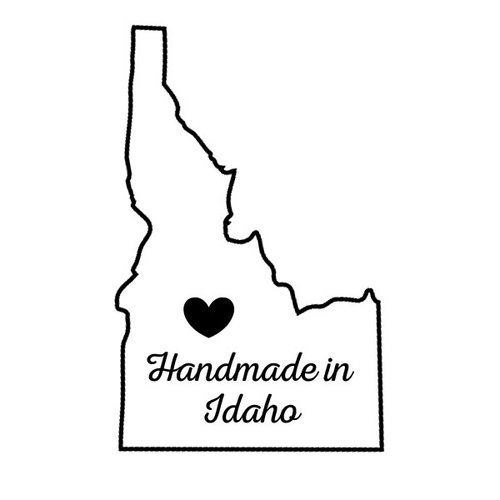 Scrapbook Customs - State Sightseeing Collection - Rubber Stamp - Handmade In - Idaho