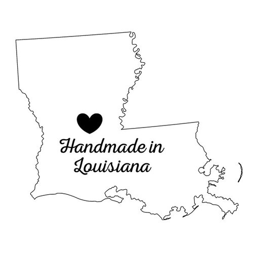 Scrapbook Customs - State Sightseeing Collection - Rubber Stamp - Handmade In - Louisiana