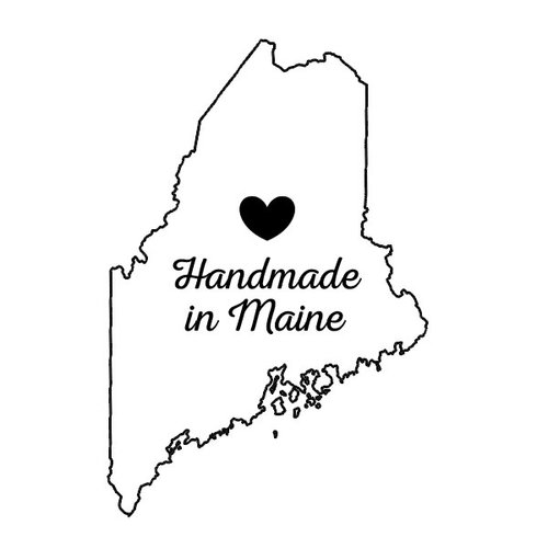 Scrapbook Customs - State Sightseeing Collection - Rubber Stamp - Handmade In - Maine
