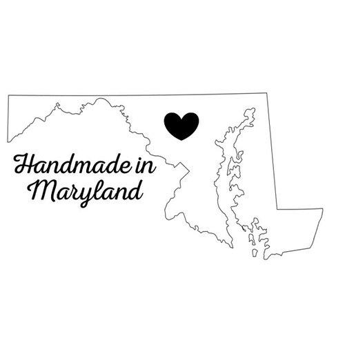 Scrapbook Customs - State Sightseeing Collection - Rubber Stamp - Handmade In - Maryland