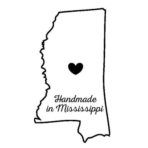 Scrapbook Customs - State Sightseeing Collection - Rubber Stamp - Handmade In - Mississippi